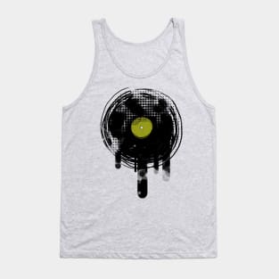 Melting Vinyl Record Tank Top